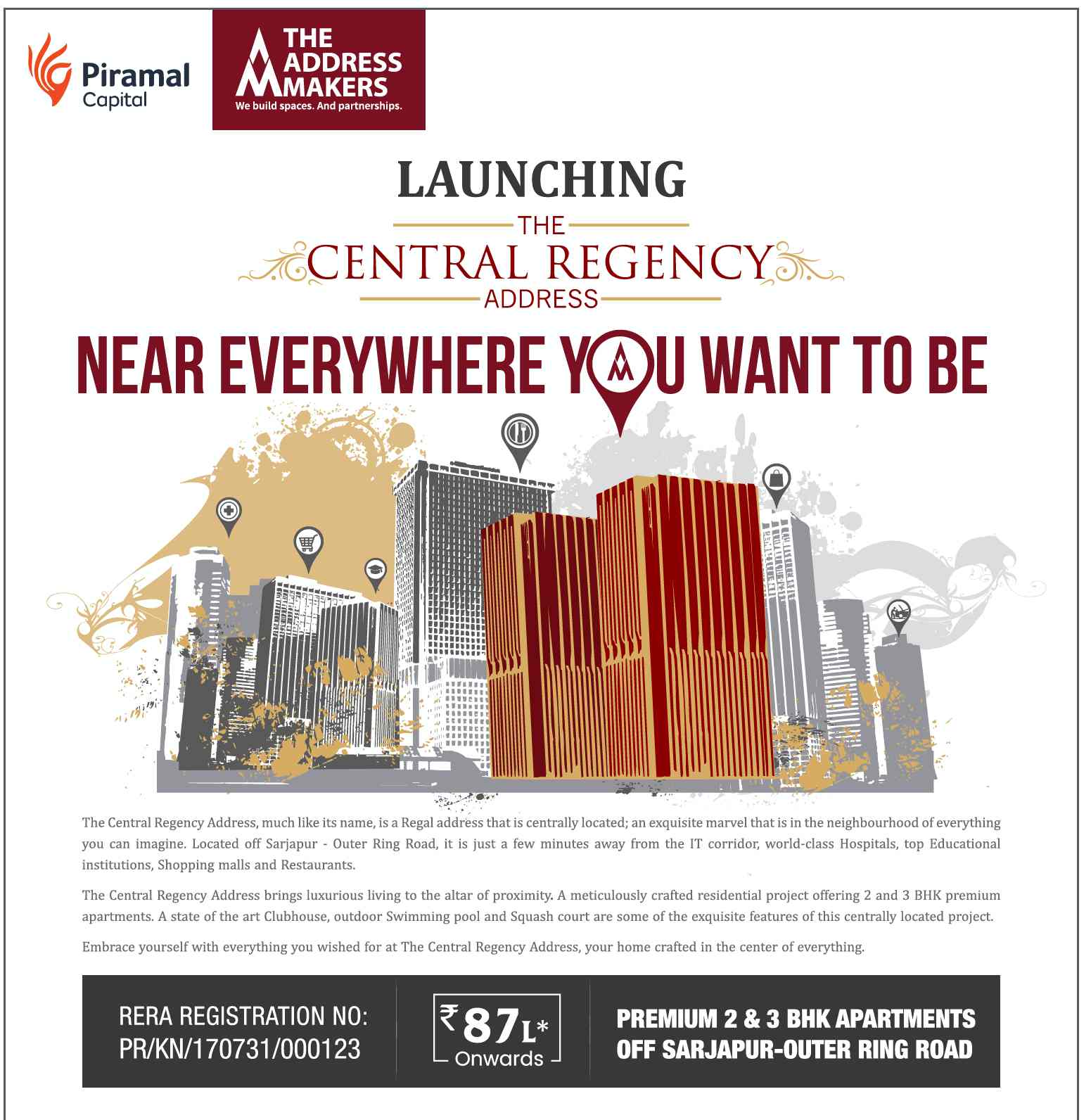 The Address Makers launching The Central Regency Address in Bangalore